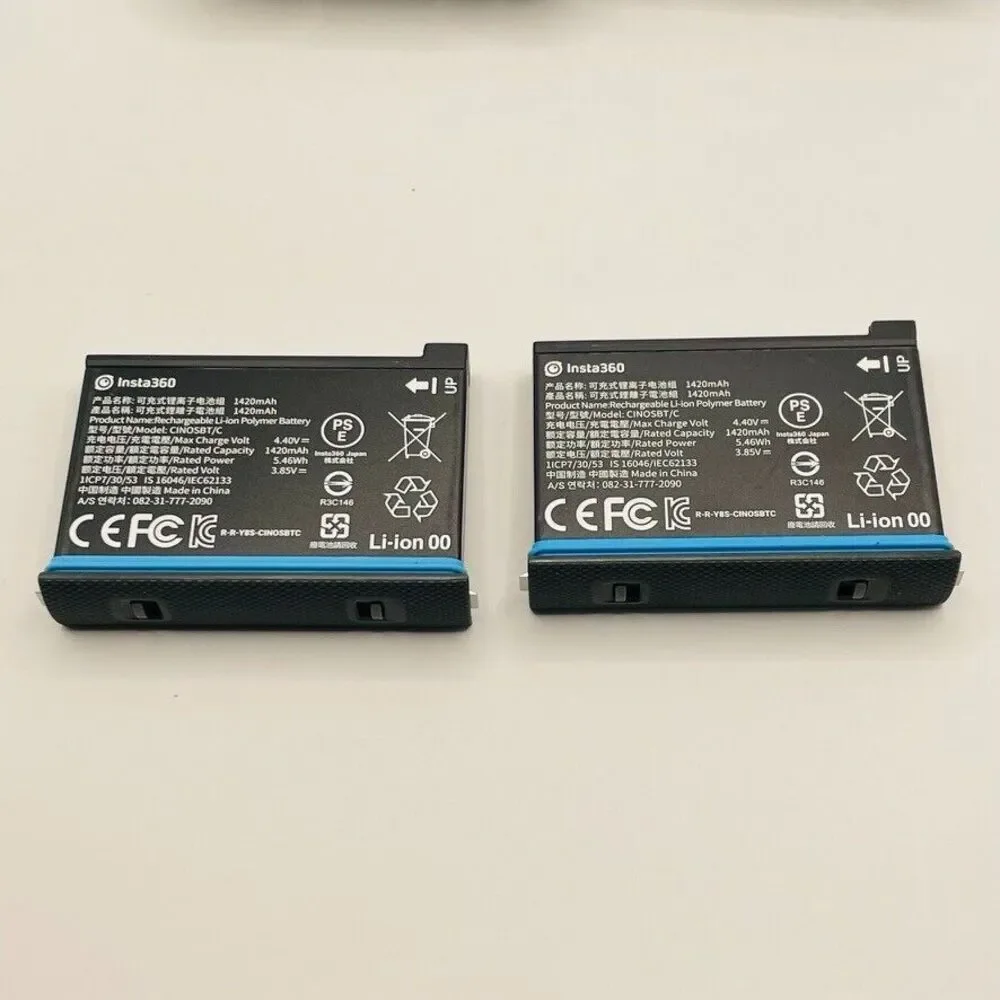Insta360 x2 Genuine Batteries with Low Usage + X Cases‎
